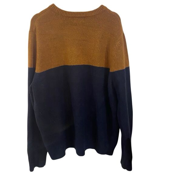 Good Fellow & Co XXL long sleeve sweater brown and blue - Picture 4 of 5